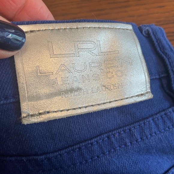 Ralph Lauren women’s cobalt blue Modern Straight Ankle jeans size 6P - Picture 5 of 7